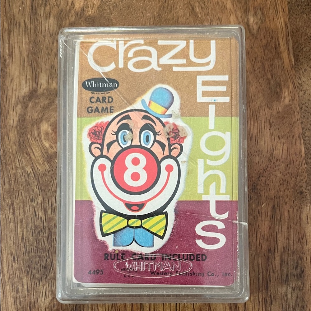 Vintage Whitman Crazy Eights Card Game